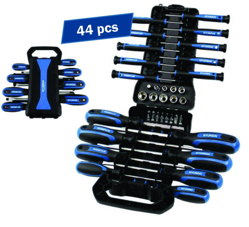 Set 44 surubelnite + biti + chei tubulare HYUNDAI HY-59404